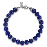 Sterling Silver Lapis Lazuli Bracelet